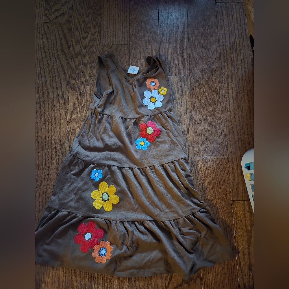 Crazy 8 Brown Embellished Ruched Sundress